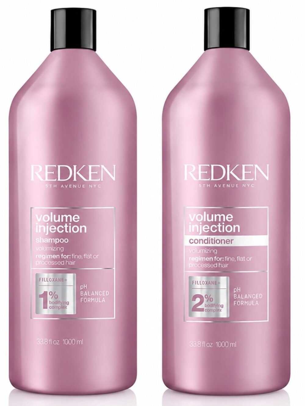 Redken Volume Injection Shampoo 33.8 oz & Conditioner 33.8 oz Combo Pack